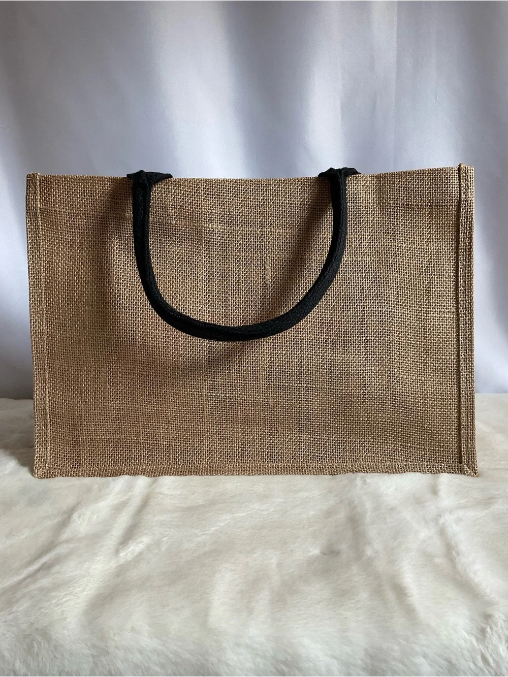 Monogram M Floral textile &  Tote Bag – Black & Natural – Large Carryall